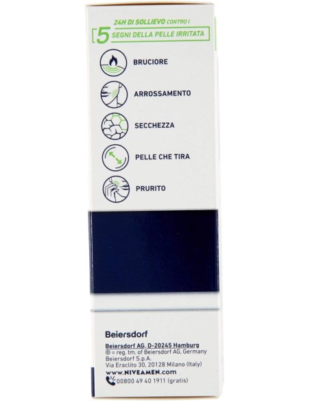 nivea for men crema idratante 75ml - sensitive - 24h di sollievo: tuttocasashop.it: igiene e cura della persona
