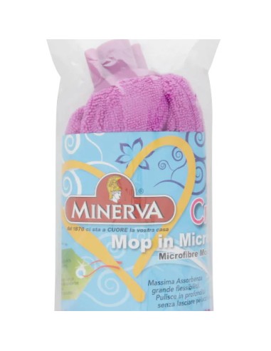 minerva mop lavapavimenti microfibra 160 grammi - attacco a vite universale: tuttocasashop.it: pulizia e cura della casa