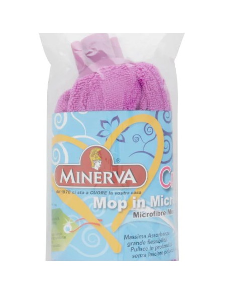 minerva mop lavapavimenti microfibra 160 grammi - attacco a vite universale: tuttocasashop.it: pulizia e cura della casa
