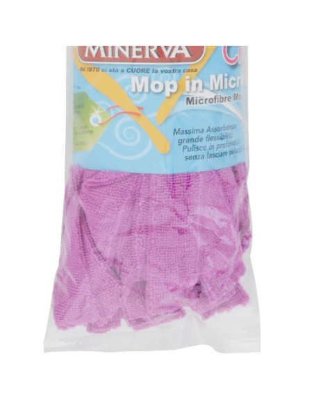 minerva mop lavapavimenti microfibra 160 grammi - attacco a vite universale: tuttocasashop.it: pulizia e cura della casa