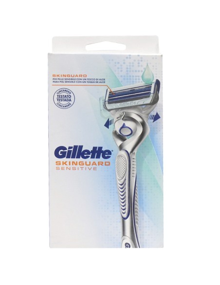 gillette skinguard rasoio - base con 1 testina ricambio - pelle sensibile: tuttocasashop.it: igiene e cura della persona