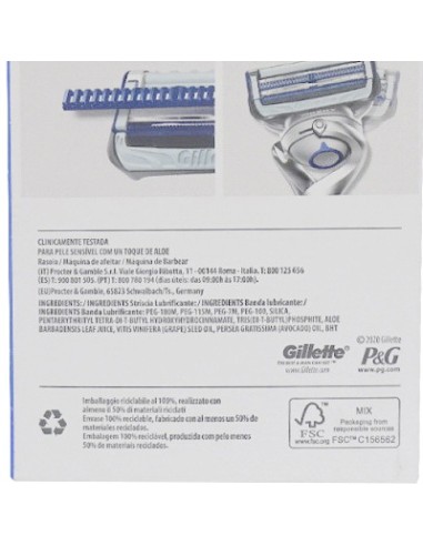gillette skinguard rasoio - base con 1 testina ricambio - pelle sensibile: tuttocasashop.it: igiene e cura della persona