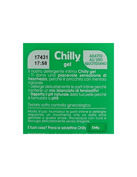 chilly detergente intimo 200ml - gel freschezza naturale a lungo - antiodor: tuttocasashop.it: igiene e cura della persona