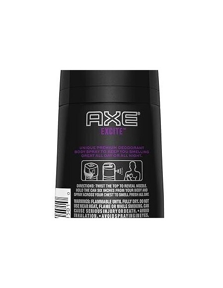 axe deodorante body spray for men - 150ml - excite: tuttocasashop.it: igiene e cura della persona