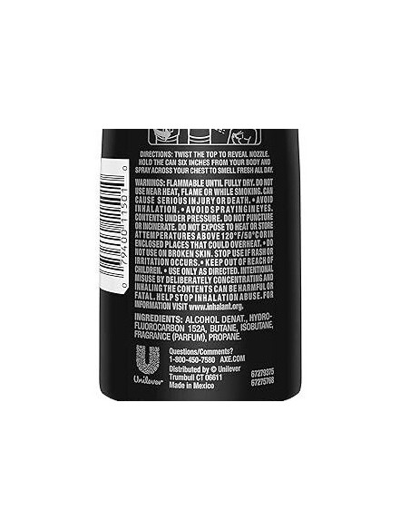 axe deodorante body spray for men - 150ml - excite: tuttocasashop.it: igiene e cura della persona