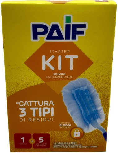 paif piumino antistatico catturapolvere con 5 ricambi: tuttocasashop.it: pulizia e cura della casa