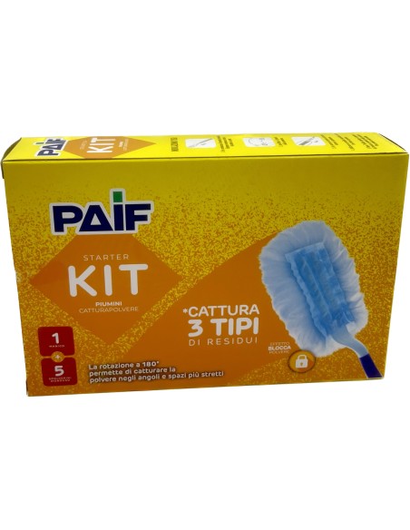 paif piumino antistatico catturapolvere con 5 ricambi: tuttocasashop.it: pulizia e cura della casa