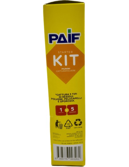 paif piumino antistatico catturapolvere con 5 ricambi: tuttocasashop.it: pulizia e cura della casa