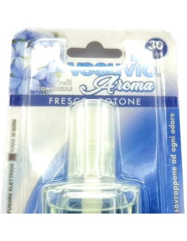 vesuvio ricarica deodorante elettrico compatibile ambipur freschezza cotone: tuttocasashop.it: pulizia e cura della casa