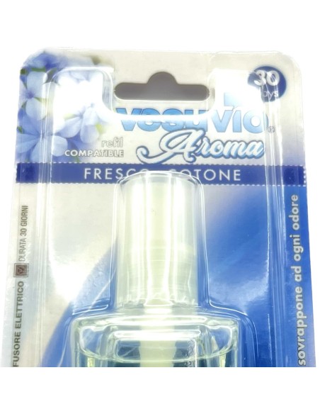 vesuvio ricarica deodorante elettrico compatibile ambipur freschezza cotone: tuttocasashop.it: pulizia e cura della casa