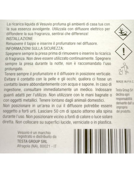 vesuvio ricarica deodorante elettrico compatibile ambipur freschezza cotone: tuttocasashop.it: pulizia e cura della casa