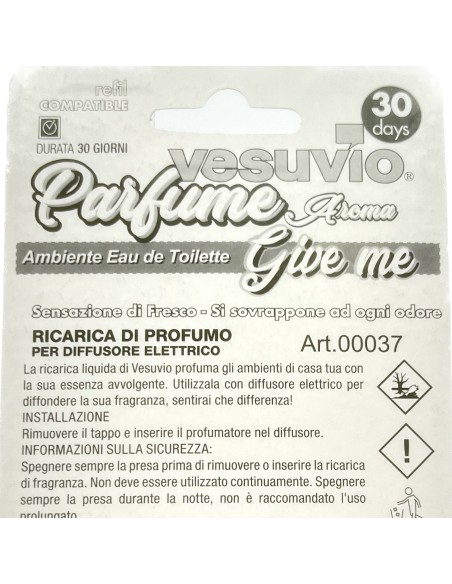 vesuvio ricarica deodorante elettrico compatibile ambipur - give me: tuttocasashop.it: pulizia e cura della casa