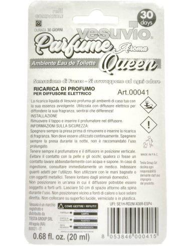 vesuvio ricarica deodorante elettrico compatibile ambipur - queen: tuttocasashop.it: pulizia e cura della casa