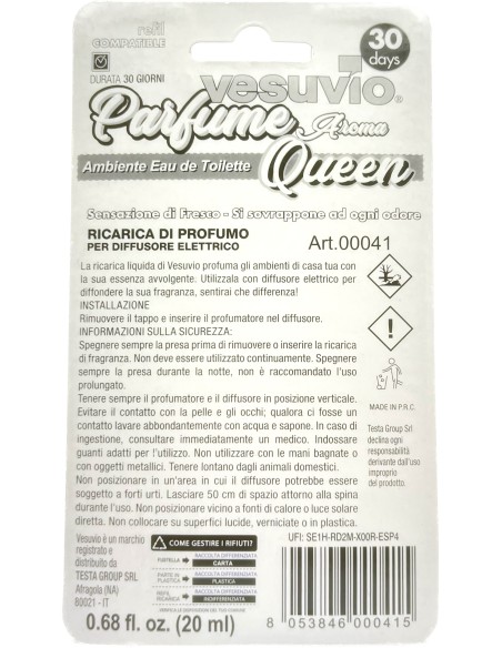 vesuvio ricarica deodorante elettrico compatibile ambipur - queen: tuttocasashop.it: pulizia e cura della casa