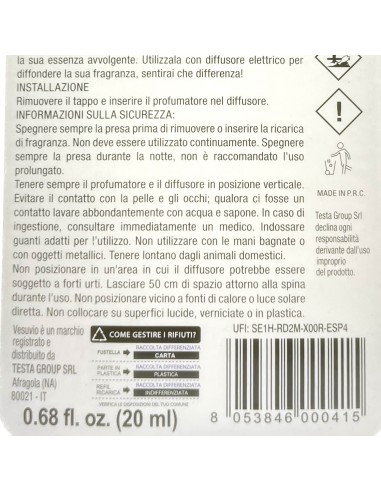 vesuvio ricarica deodorante elettrico compatibile ambipur - queen: tuttocasashop.it: pulizia e cura della casa
