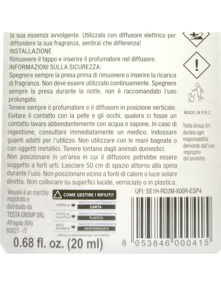 vesuvio ricarica deodorante elettrico compatibile ambipur - queen: tuttocasashop.it: pulizia e cura della casa
