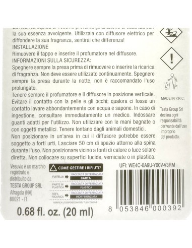 vesuvio ricarica deodorante elettrico compatibile ambipur - wild: tuttocasashop.it: pulizia e cura della casa