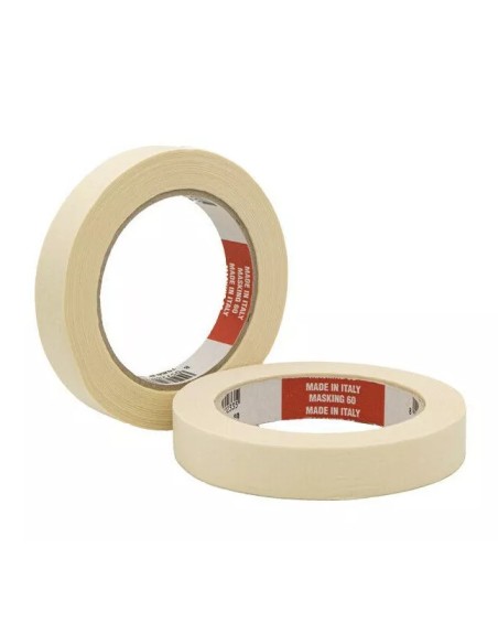 lc nastro adesivo di carta 19mm x 50 metri - gommata incollante a solvente: tuttocasashop.it: altro - bazar