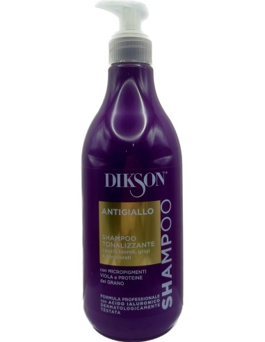 dikson shampoo 500ml - antigiallo - per capelli biondi e decolorati: tuttocasashop.it: igiene e cura della persona