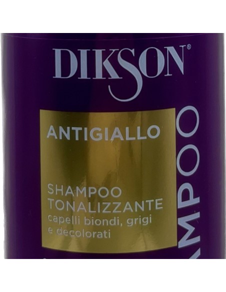 dikson shampoo 500ml - antigiallo - per capelli biondi e decolorati: tuttocasashop.it: igiene e cura della persona