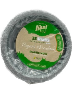 the best 25 piatti plastica riutilizzabili - dessert diametro 17cm - argento: tuttocasashop.it: carta & monouso