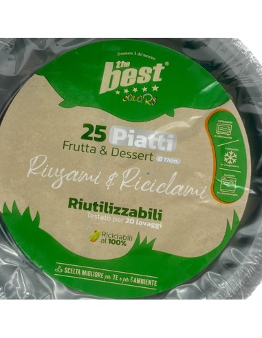 the best 25 piatti plastica riutilizzabili - dessert diametro 17cm - argento: tuttocasashop.it: carta & monouso