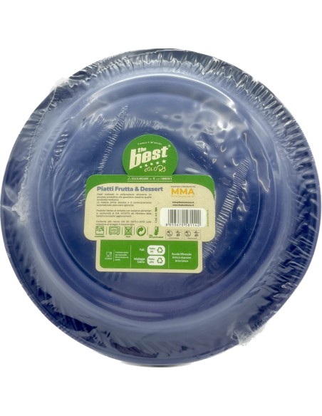 the best 25 piatti plastica riutilizzabili - dessert diametro 17cm - blu: tuttocasashop.it: carta & monouso