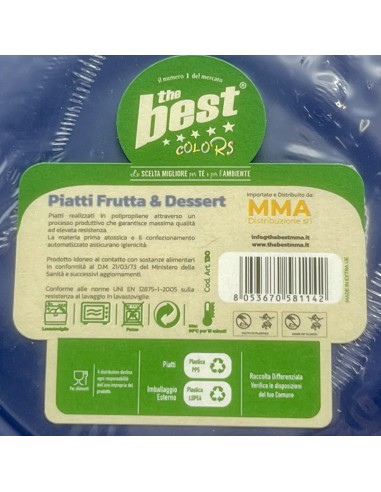 the best 25 piatti plastica riutilizzabili - dessert diametro 17cm - blu: tuttocasashop.it: carta & monouso