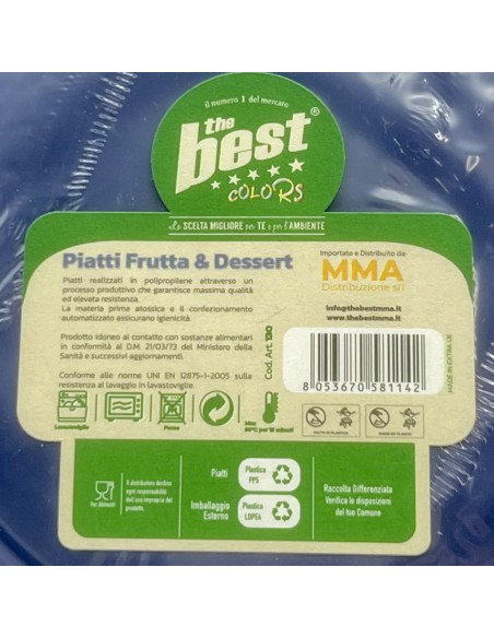 the best 25 piatti plastica riutilizzabili - dessert diametro 17cm - blu: tuttocasashop.it: carta & monouso