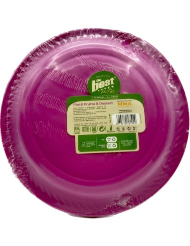 the best 25 piatti plastica riutilizzabili - dessert diametro 17cm - fucsia: tuttocasashop.it: carta & monouso