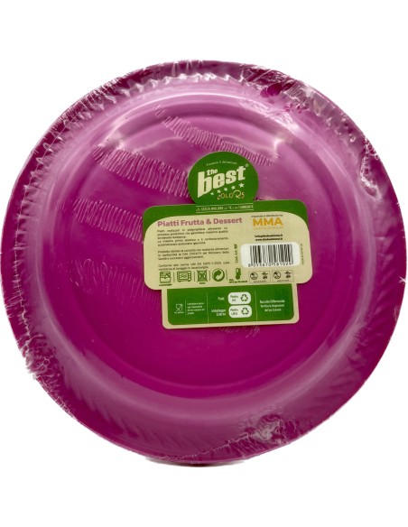 the best 25 piatti plastica riutilizzabili - dessert diametro 17cm - fucsia: tuttocasashop.it: carta & monouso