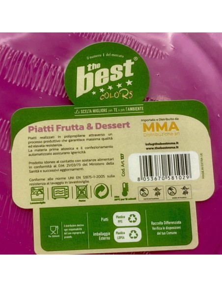 the best 25 piatti plastica riutilizzabili - dessert diametro 17cm - fucsia: tuttocasashop.it: carta & monouso
