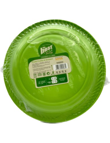 the best 25 piatti plastica riutilizzabili - dessert diametro 17cm - verde: tuttocasashop.it: carta & monouso