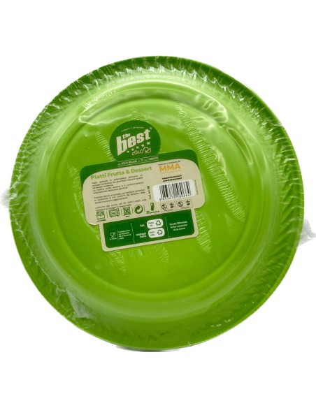 the best 25 piatti plastica riutilizzabili - dessert diametro 17cm - verde: tuttocasashop.it: carta & monouso