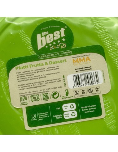 the best 25 piatti plastica riutilizzabili - dessert diametro 17cm - verde: tuttocasashop.it: carta & monouso