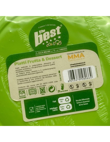 the best 25 piatti plastica riutilizzabili - dessert diametro 17cm - verde: tuttocasashop.it: carta & monouso