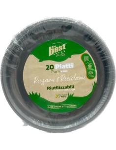 the best 20 piatti plastica riutilizzabili - piani diametro 22cm - argento: tuttocasashop.it: carta & monouso