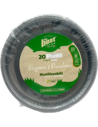 the best 20 piatti plastica riutilizzabili - piani diametro 22cm - argento: tuttocasashop.it: carta & monouso