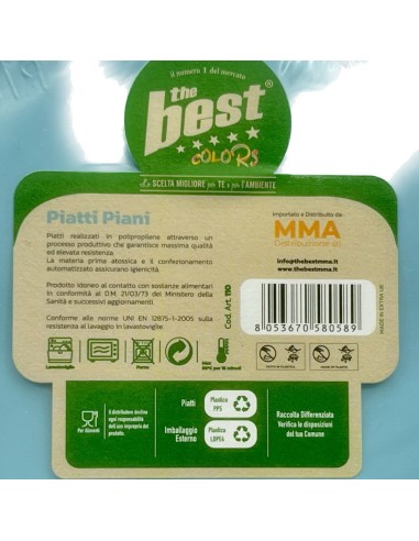 the best 20 piatti plastica riutilizzabili - piani diametro 22cm - azzurro: tuttocasashop.it: carta & monouso