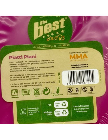 the best 20 piatti plastica riutilizzabili - piani diametro 22cm - fucsia: tuttocasashop.it: carta & monouso