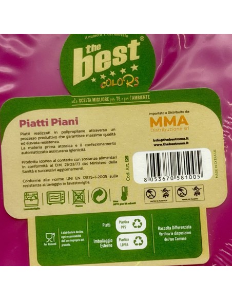 the best 20 piatti plastica riutilizzabili - piani diametro 22cm - fucsia: tuttocasashop.it: carta & monouso