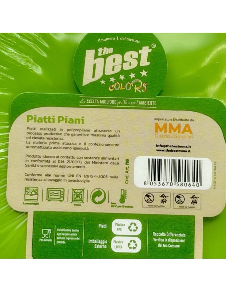 the best 20 piatti plastica riutilizzabili - piani diametro 22cm - verde: tuttocasashop.it: carta & monouso