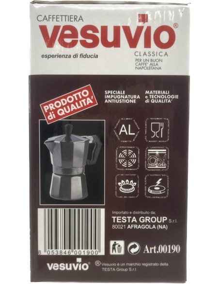 vesuvio - caffettiera moka classica - 1 tazza: tuttocasashop.it: altro - bazar