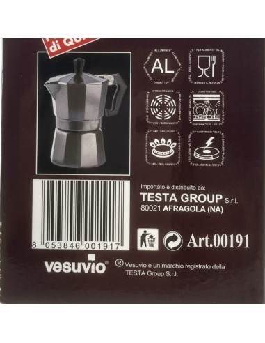 vesuvio - caffettiera moka classica - 1 tazza: tuttocasashop.it: altro - bazar