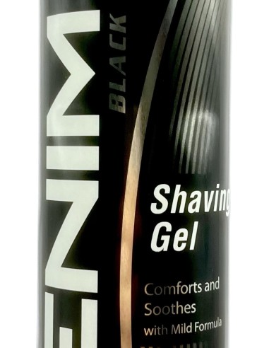 denim shaving gel - schiuma da barba gel - 200ml - black: tuttocasashop.it: igiene e cura della persona