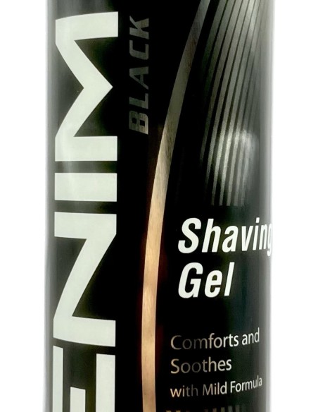 denim shaving gel - schiuma da barba gel - 200ml - black: tuttocasashop.it: igiene e cura della persona