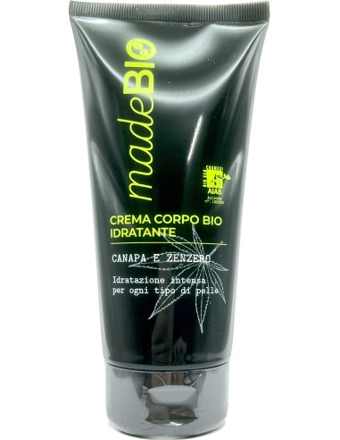 madebio crema corpo - 200ml - con bio canapa e zenzero: tuttocasashop.it: igiene e cura della persona