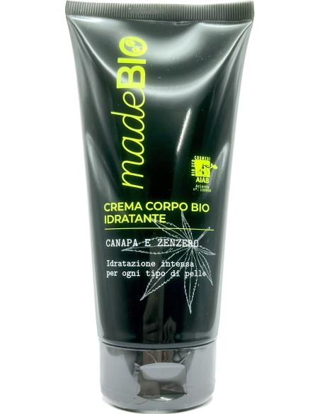 madebio crema corpo - 200ml - con bio canapa e zenzero: tuttocasashop.it: igiene e cura della persona