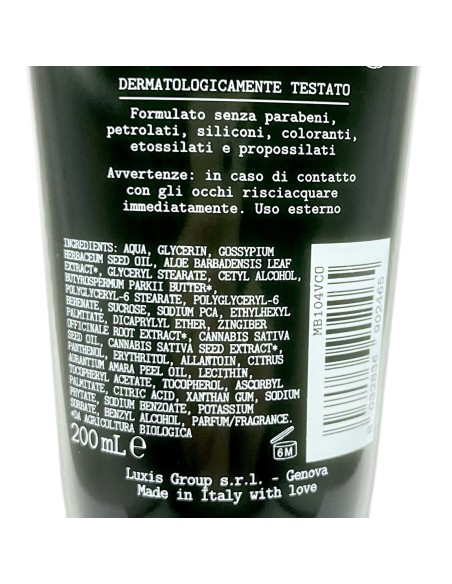 madebio crema corpo - 200ml - con bio canapa e zenzero: tuttocasashop.it: igiene e cura della persona