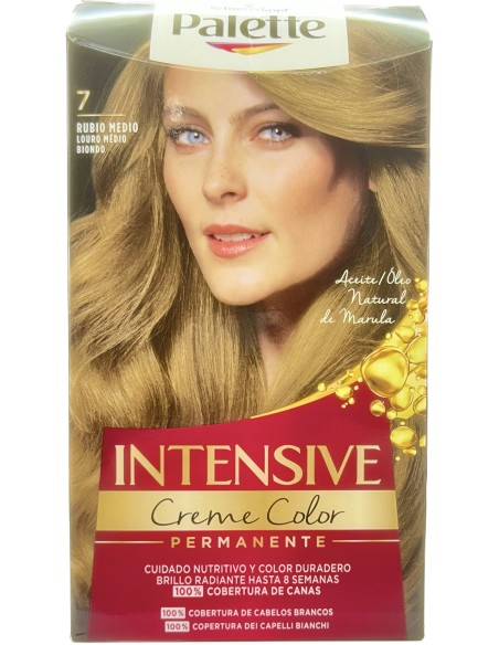 palette intensive creme color - permanente - 7 biondo luminoso: tuttocasashop.it: igiene e cura della persona